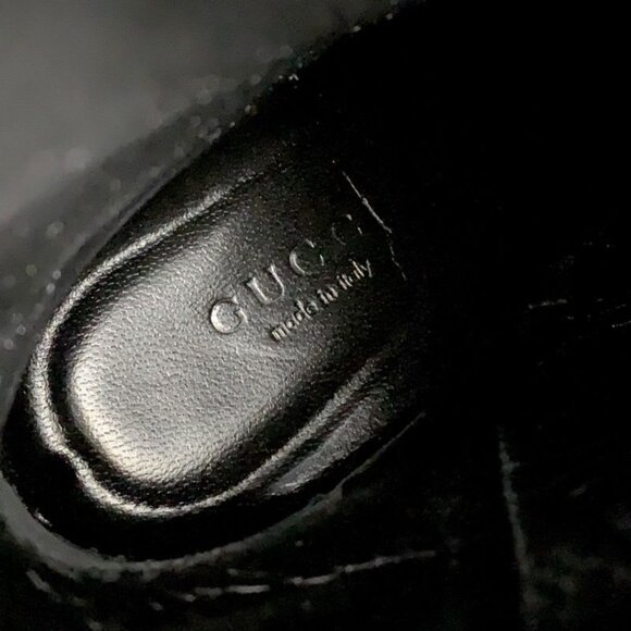 Gucci Boots Short Boots Shoes Chain Belt Leather Black main image 10